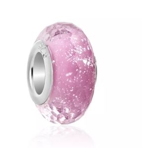 Pink Glass Charm